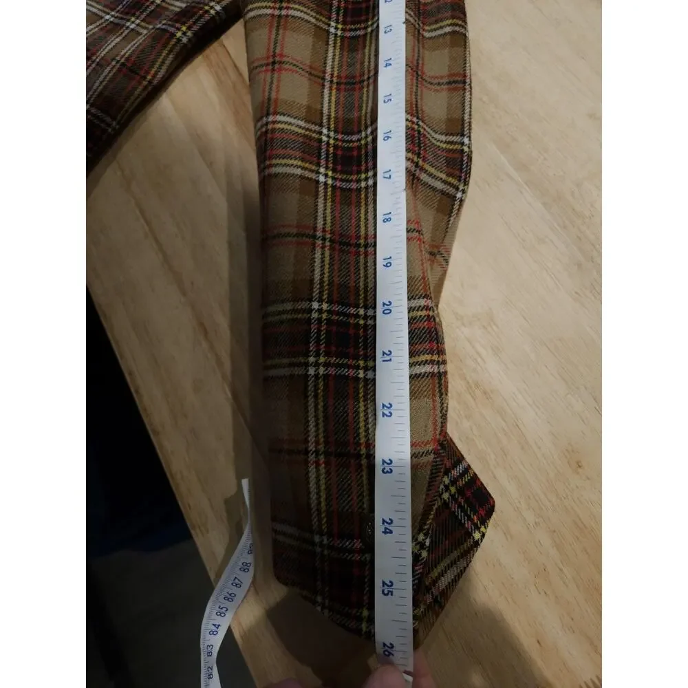 VINTAGE PENDLETON Mens Blazer Sport Coat Jacket Plaid Size 40L Virgin Wool USA